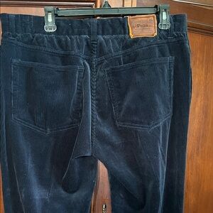 Polo by Ralph Lauren Navy Corduroy Pants with Leather Patch Size 34X32